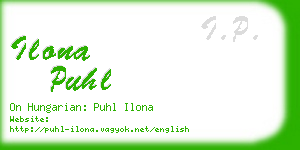 ilona puhl business card